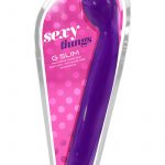 Sexy Things G Slim Vibrator Waterproof Purple 8.5 Inch