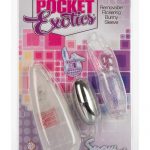 Pocket Exotics Snow Bunny Bullet Clear 4 Inch