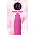 Luxe Collection Electra Textured Silicone Rechargeable Compact Vibe Waterproof Pink 4.25 Inch