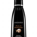 Wicked Aqua Water Based Flavored Lubricant Cinnamon Bun 4 Ounce