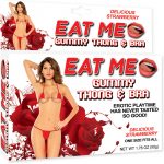 Eat Me Gummy Thong And Bra Strawberry Red One Size Fits All