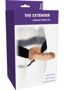 Kinx Extender Hollow Strap On Flesh 6 Inch