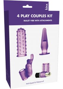 Kinx 4play Couples Kit Bullet Vibe Waterproof Purple