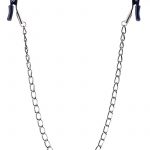 Kinx Squeeze and Please Adjustable Nipple Clamps With Chain Silver