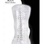 Wet Dreams Handy Man Stroker Textured Sleeve Clear