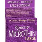 Kimono MicroThin Large Condoms 3 Pack