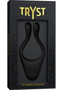 Tryst Rechargeable Multi Erogenous Zone Silicone Massager Waterproof Black