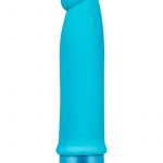 Luxe Purity Silicone Vibrating Dong Waterproof Blue 7.5 Inch