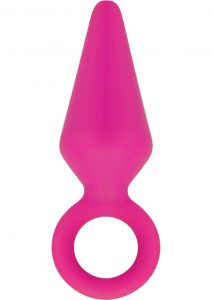 Luxe Candy Rimmer Silicone Anal Medium Fuchsia