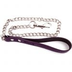 Rouge Leather Lead Chain Purple