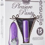 Pleasure Panty Wireless Remote Control Silicone USB Rechargeable Bullet Waterproof Purple