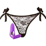 Pleasure Panty Wireless Remote Control Silicone USB Rechargeable Bullet Waterproof Purple