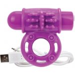 Charged OWow Rechargeable Vibe Ring Waterproof Purple