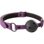 Lust Bondage Ball Gag - Purple/Black