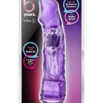 B Yours Vibe 06 Realistic Vibrator Jelly Waterproof Purple 9 Inch