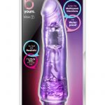 B Yours Vibe 07 Realistic Jelly Vibrator Waterproof Purple 8.5 Inch