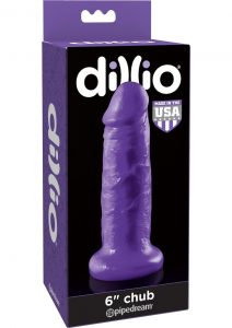 Dillio Chub Dildo Purple 6 Inch