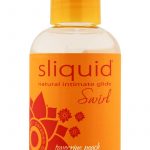 Sliquid Natural Intimate Glide Swirl Water Based Flavored Lube Tangerine Peach 4.2 Ounce