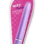 Sexy Things Slimline Multispeed Vibrator Waterproof Purple 7 Inch