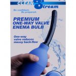 Clean Stream Premium One Way Valve Enema Bulb Blue 300 Millilliter