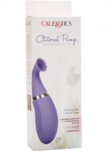 Clitoral Pump Silicone Rechargeable Waterproof Purple