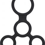 Full Erection Spreader Silicone Erection And Scrotum Enhancer Cock Ring Black