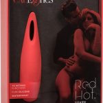 Red Hot Spark USB Rechargeable Silicone Massager Waterproof Red