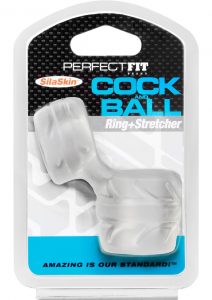 Perfect Fit Cock And Ball Ring + Stretcher SilaSkin - Clear