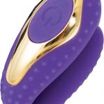 Surenda Enhanced Oral Vibe Silicone Waterproof Purple Gold