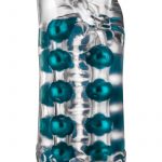 M For Men Super Stroker Beaded Masturbator Clear 5.50 Inch