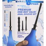 Clean Stream Premium One-Way Anal Douche Set Blue