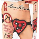 Lex Fetish Red Heart Strap-On Harness Adjustable