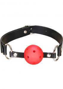 Lux Fetish Breathable Ball Gag Red