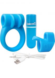 Charged Combo USB Rechargeable Silicone Kit 1 Waterproof Blue