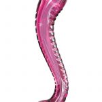 Icicles No 69 Textured Glass Probe Pink 6.5 Inch