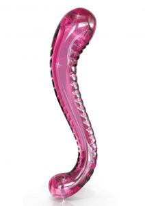 Icicles No 69 Textured Glass Probe Pink 6.5 Inch