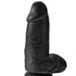 King Cock Chubby Realistic Dildo With Balls Black 9 Inch