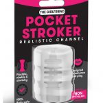 Zolo Girlfriend Pocket Stroker Ribbed Texture Clear
