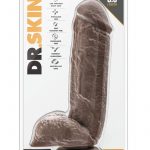 Dr Skin Mr. D Realistic Dildo With Balls Chocolate 8.5 Inch