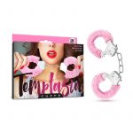 Temptasia Cuffs Adjustable Furry Hand Cuffs With Keys Pink