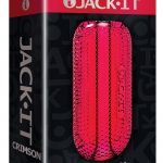 Jack It Stroker Jelly Textured Masturbator Crimson