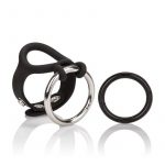 Colt Enhancer Set Adjustable Fastener Snap With Stainless Steel Cockring