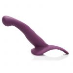 Me2 Vibrating Silicone Probe Strap On Waterproof Purple 6.5 Inches