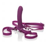 Me2 Rumble Silicone Strap On Massager Waterproof Purple 6.5 Inches