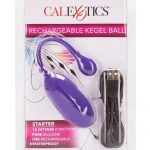 Rechargeable Kegel Ball USB Recharge Silicone Ball Waterproof Purple 3 Inch