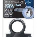 Performance VS6 Silicone Cock and Ball Strap Black