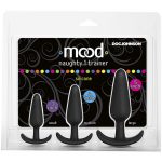 Mood Naughty 1 Trainer Silicone Anal Plug Kit 3 Sizes Black