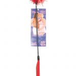 Whipper Tickler Feather And Rubber Tickler Red