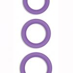 Firefly Halo Medium Silicone Cock Ring Purple