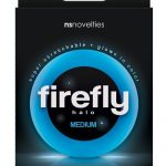 Firefly Halo Medium Silicone Cock Ring Blue